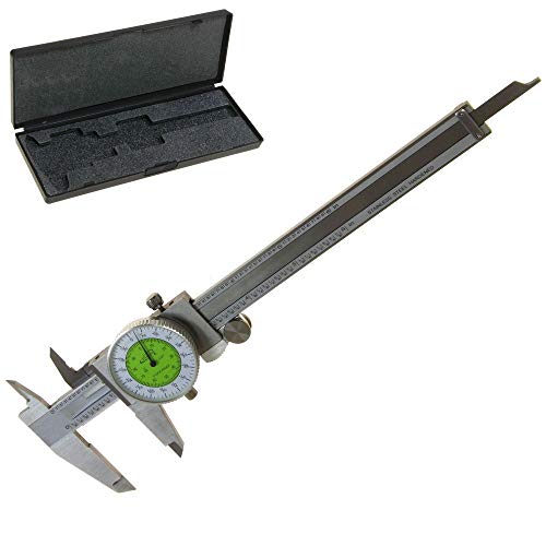 iGaging 6-inch dial caliper with fractional and decimal inch dual scale display