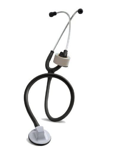 [Australia - AusPower] - StatGear Stethoscope Tape Holder - Medical Items for Nurses, Paramedics, EMT, EMS - Black 1 Count (Pack of 1) 