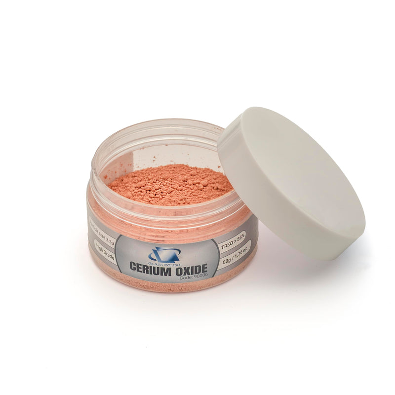 [Australia - AusPower] - Glass Polish 90006 Cerium Oxide High Grade Glass Polishing Powder - TREO 85% - 3.5 microns – 1.76 Oz 