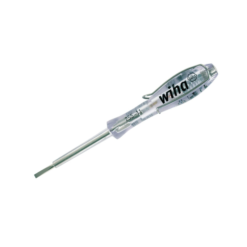 [Australia - AusPower] - Wiha 25511 Insulated Single Pole Voltage Presence Detector with Amber LED Light, 110-250 Volts with 3.0mm Slotted Blade 