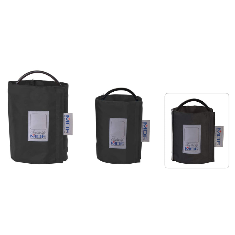 [Australia - AusPower] - MDF Instruments Latex-Free Adult Replacement Blood Pressure Monitor Cuff D-Ring - Single Tube - Black (MDF2100451D-11) 