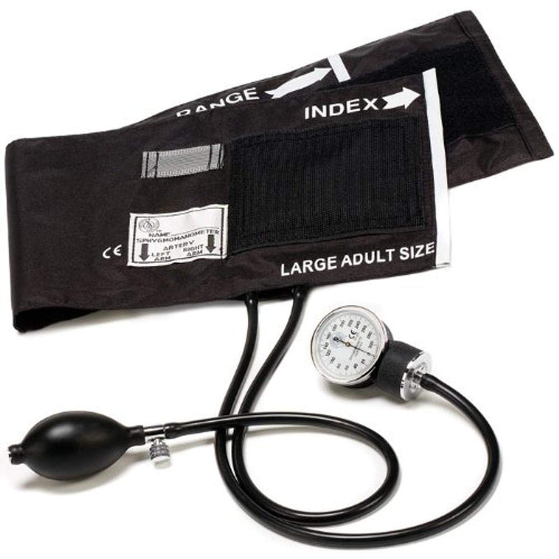 [Australia - AusPower] - Prestige Medical 82-OB-BLK Adult Aneroid Sphygmomanometer, Large, Black Large Adult 