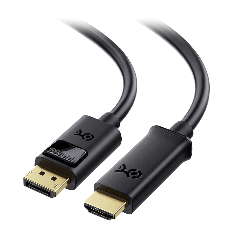 Cable Matters Unidirectional DisplayPort to HDMI Cable - 25ft, Gold-Plated DP to HDMI Cable, Display Port to HDTV/Monitor/Projector Conversion Cord 25 Feet 1-Pack