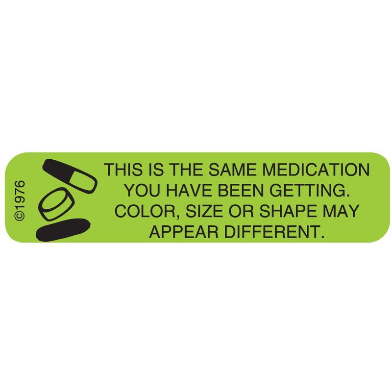 [Australia - AusPower] - 1-61G "Color Size Shape" Permanent Paper Label, 1 9/16" x 3/8", Green, Pack of 1000 