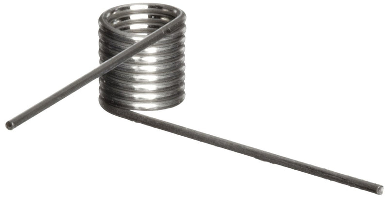 [Australia - AusPower] - 302 Stainless Steel Torsion Spring, Left Hand Wind Direction, 270° Deflection, 0.7" OD, 0.075" Wire Size, 2" Leg Length, 0.5" Mandrel Size, 1.013" Min. Axial Space (Pack of 10) 