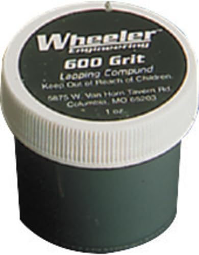Wheeler 600 grit bore lapping compound, 1 oz jar of abrasive paste for firearms gunsmithing