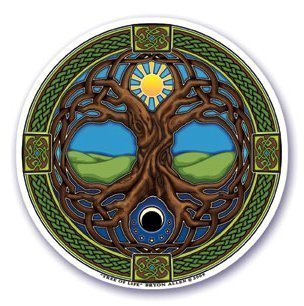 Mandala Arts Window Sticker "Tree of Life" Decal