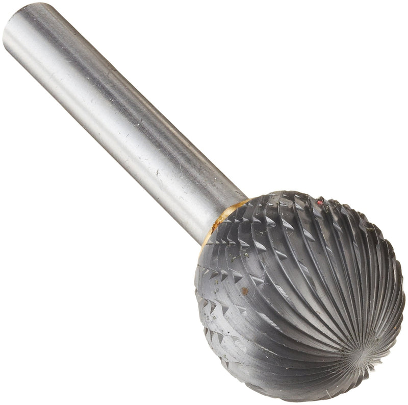 [Australia - AusPower] - Drill America SD-7 Carbide Burr/Rotary File Ball-End Double Cut for Die Grinder 3/4" Dia. x 11/16" Cut Length with 1/4" Shank and 2-7/16" Overall Length, DUL Series DULSD7 3/4" SD-7 Head - Ball-End Double Cut 