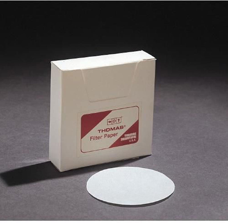 [Australia - AusPower] - Thomas 6100-1500 Qualitative Filter Paper, 1.5 Micron, Grade, 15cm Diameter x 0.15mm Thick (Pack of 100) 1.5 micrometer Pore, 15cm Diameter x 0.15mm Thick (Pack of 100) 