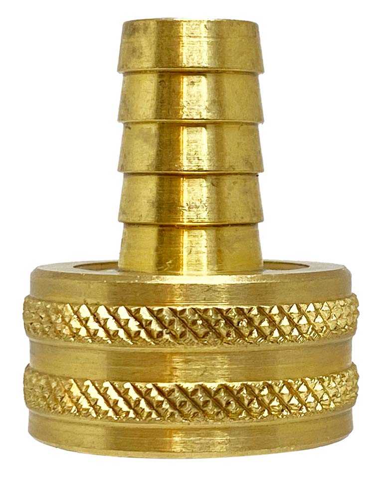 [Australia - AusPower] - Anderson Metals - 07046-0812 Brass Garden Hose Swivel Fitting, Connector, 1/2" Barb x 3/4" Female Hose 1/2" Barb x 3/4" GHT Female Hose 