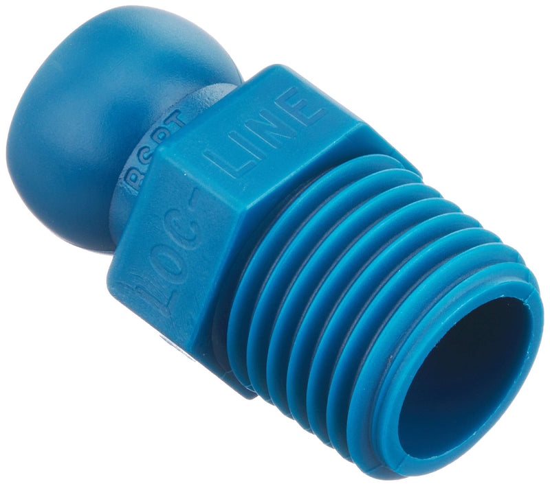 [Australia - AusPower] - Loc-Line - 41406 Coolant Hose Component, Acetal Copolymer, Connector, 1/4" Hose ID, 1/4" NPT (Pack of 4) 
