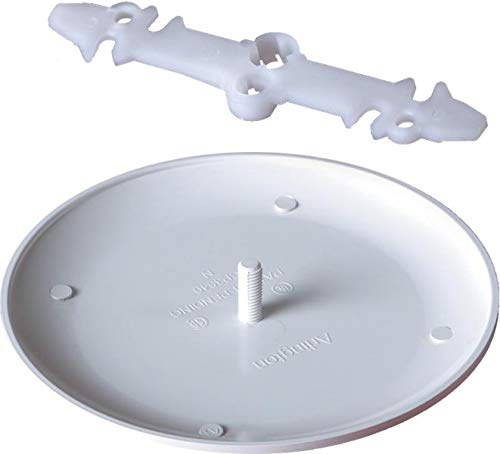 [Australia - AusPower] - ARLINGTON INDUSTRIES CP3540 MOUNTING SCREWS are INVISIBLE ON The CEILING, TWO #8-32 X 3/4 INCH SCREWS and ONE MOUNTING BRACKET INCLUDED, PAINTABLE, NON-METALLIC, CEILING BOX COVER 1 