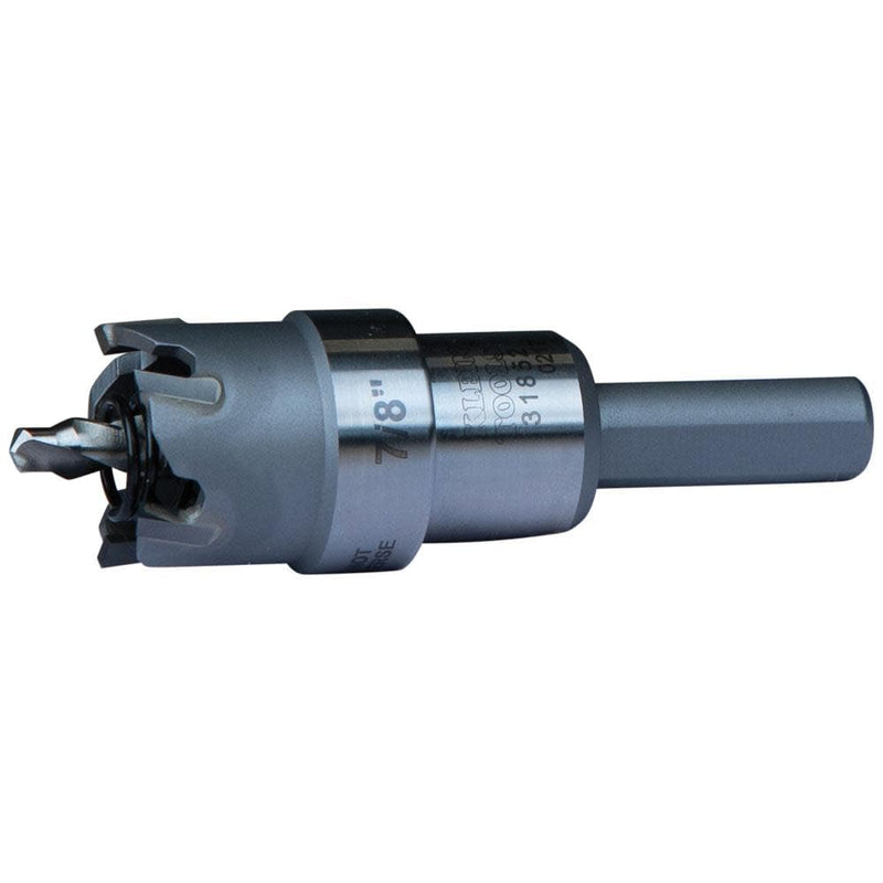 [Australia - AusPower] - Klein Tools 31852 Heavy Duty Hole Cutter, 7/8-Inch Carbide Hole Cutter Cuts Stainless Steel, Mild Steel, Iron, Copper, Brass 7/8" (2.2 cm) 