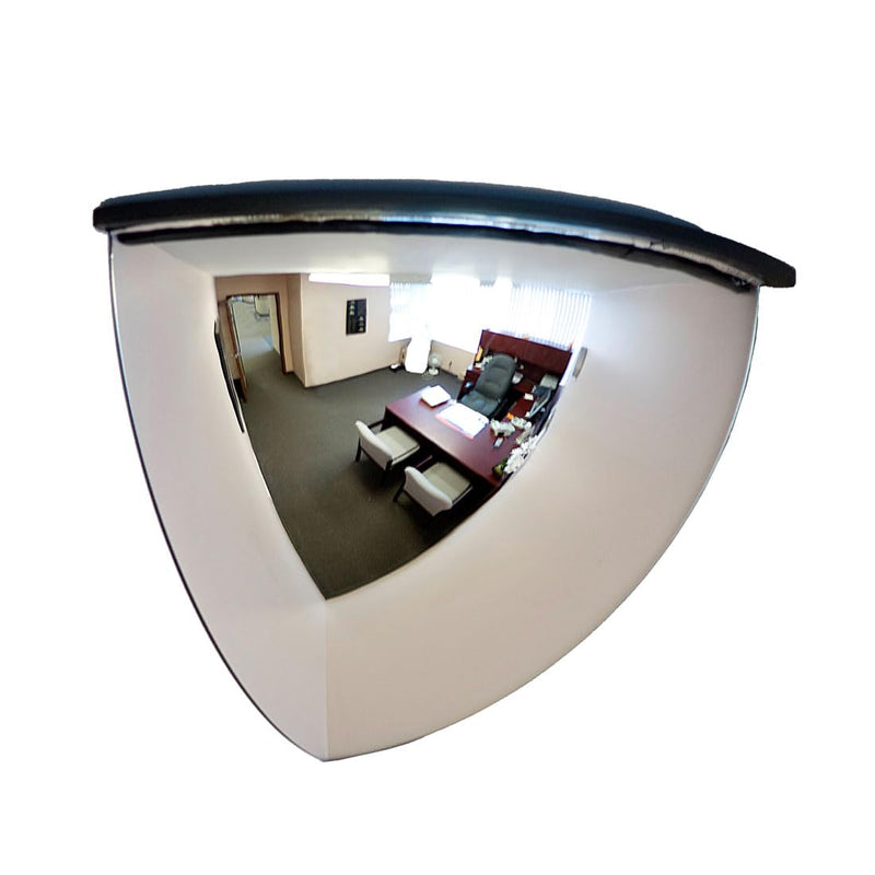 [Australia - AusPower] - 18” Acrylic Quarter Dome Mirror with Plastic Back, Round Indoor Security Mirror for Driveway Safety Spots, Outdoor Warehouse Side View, Circular Wall Mirror for Office Use (DPB1814) 18" Acrlic Quarter Dome 