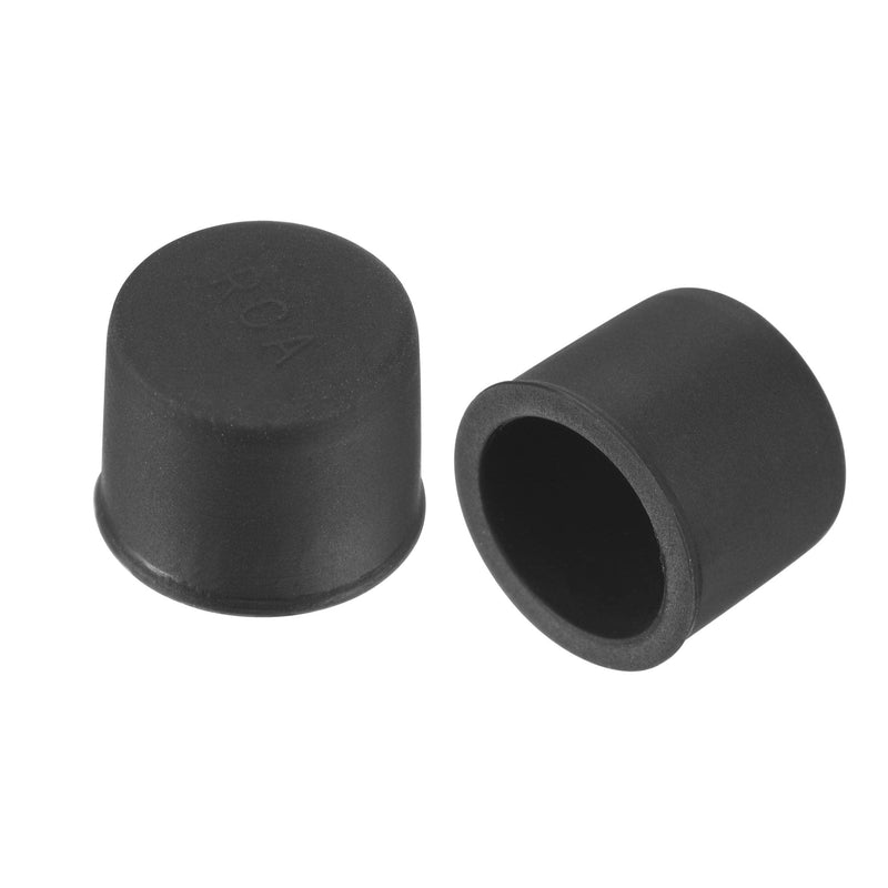 [Australia - AusPower] - uxcell 30pcs Silicone RCA Port Anti-Dust Stopper Cap Cover Black 