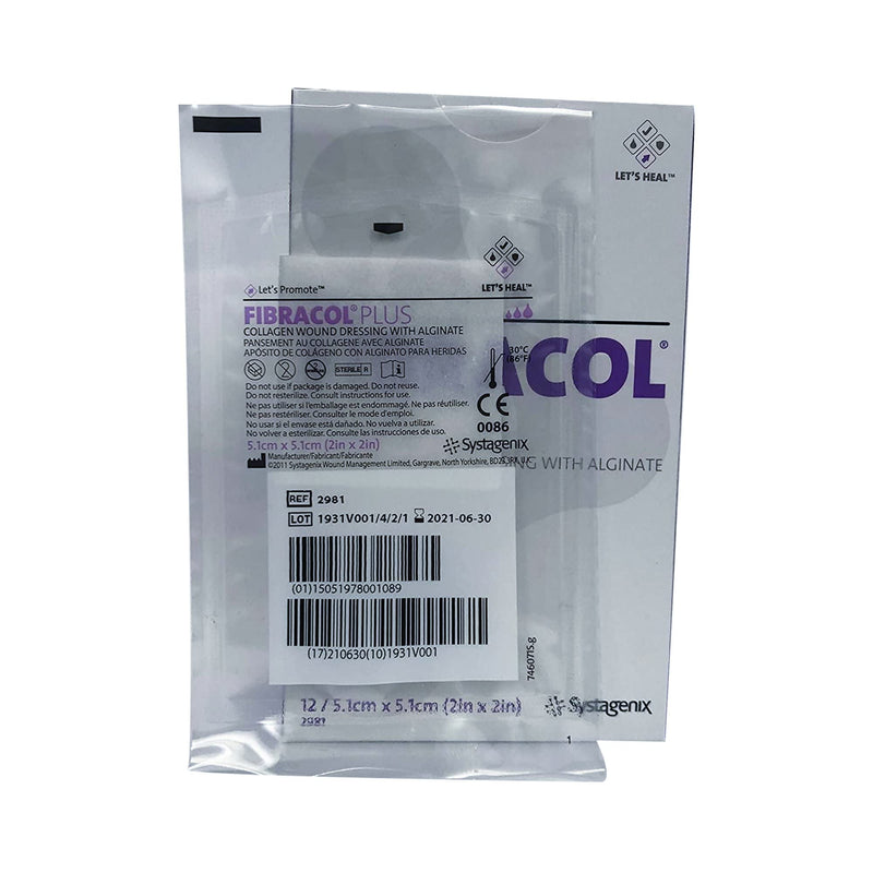 [Australia - AusPower] - FIBRACOL PLUS 2981 Collagen Wound Dressing with Alginate, 2" X 2" - (1 EACH Dressing) 