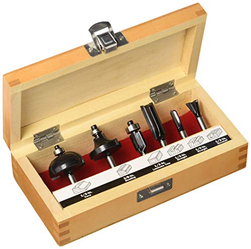 CRAFTSMAN 926004 6-piece router bit set with edge treatment and grooving bits