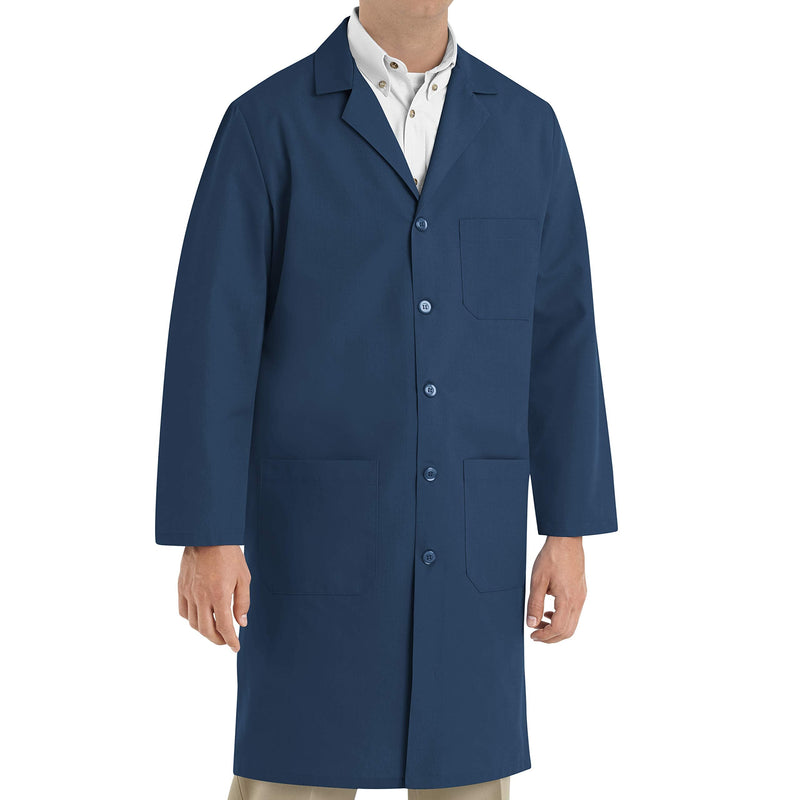 Red Kap Men's Exterior Pocket Original Lab Coat 48 Navy