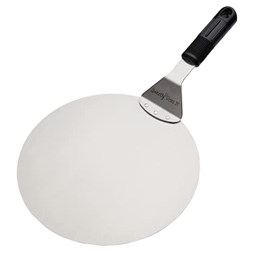 Stainless steel KitchenCraft cake lifter, 25cm, with a wide flat surface for serving slices of cake, pie, and pastries.