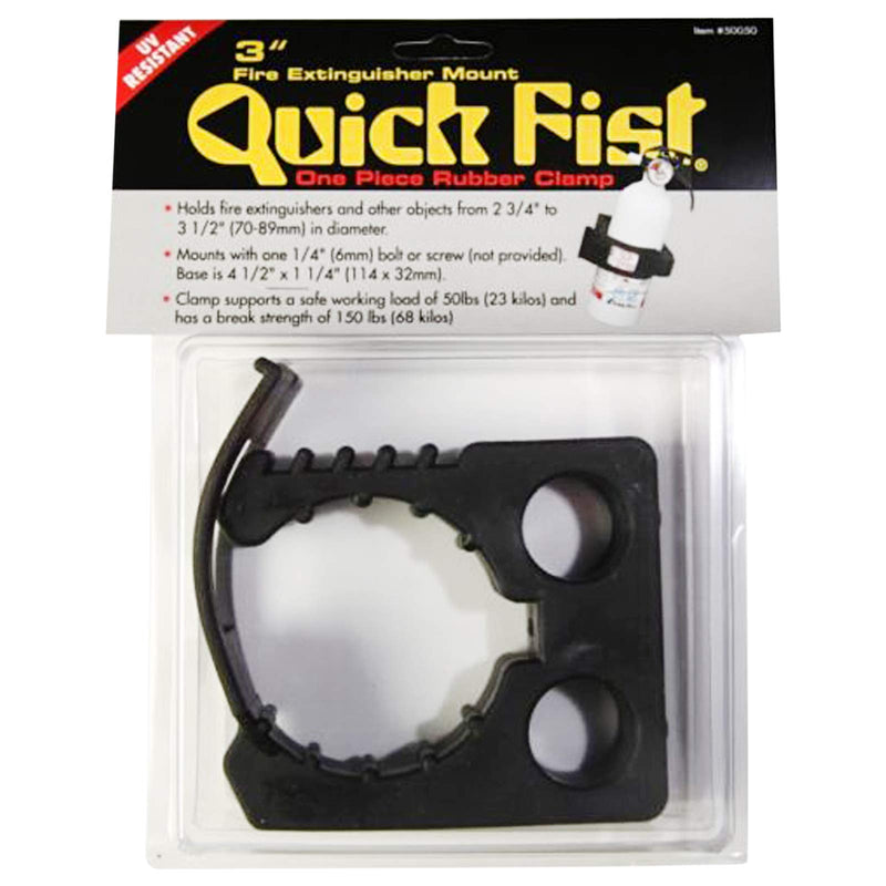 [Australia - AusPower] - END OF ROAD 50050 3" Quick Fist Clamp for mounting tools & equipment (SIZE: 2-3/4 Inch To 3-1/4 Inch Clamping Diameter; 4-1/2 Inch x 1-1/4 Inch Mounting Area), Black 1 Count (Pack of 1) 
