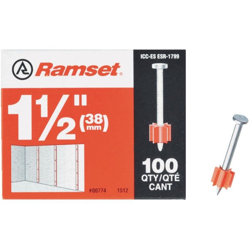 [Australia - AusPower] - Ramset 1512 1-1/2" .300 Head Diameter Drive Pin 100 per Box 