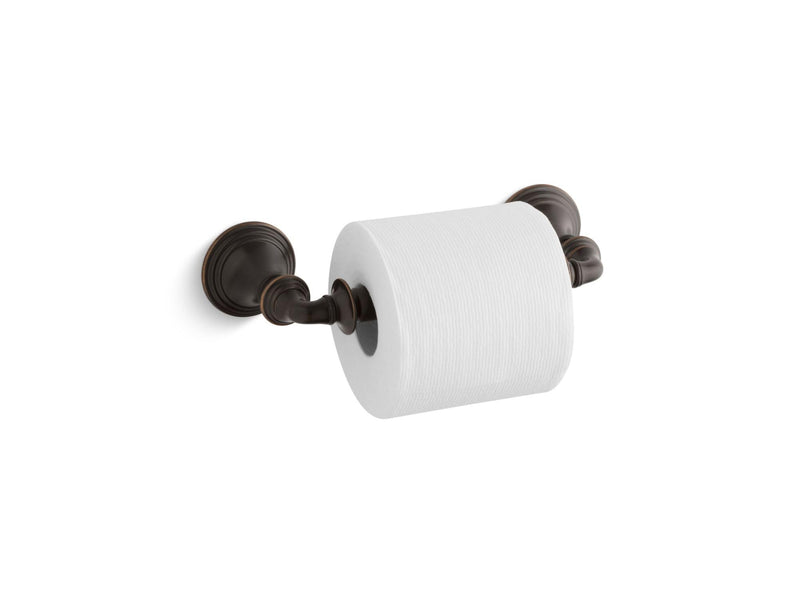 KOHLER K-10554-2BZ Devonshire Toilet Paper Holder, Secure Mount, Elegant Design, Oil Rubbed Bronze