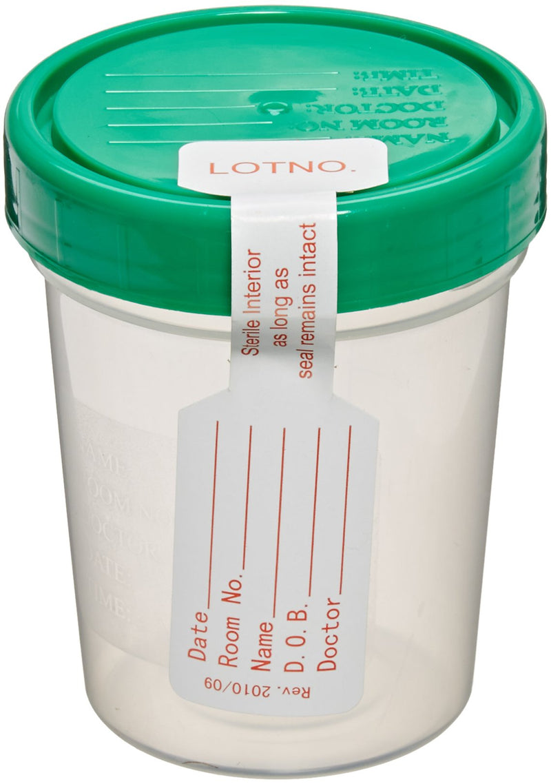 [Australia - AusPower] - Sterile Specimen Cups, Set of 3, Screw Cap, Tamper Evident, 4 oz. 