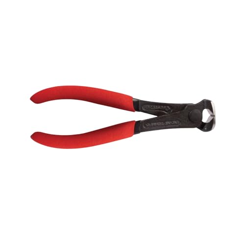 FastCap end cutting nippers pliers with 1-inch wide head, black and yellow handles