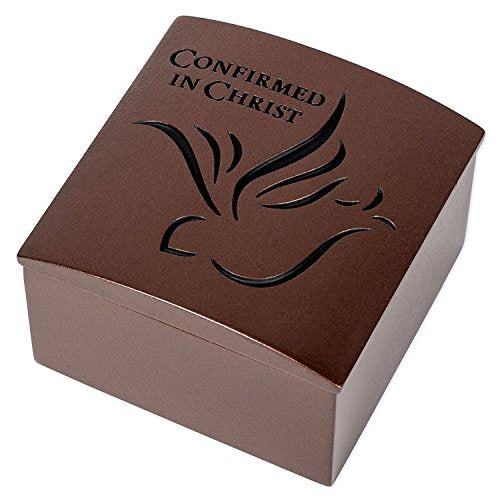 Roman Giftware Inc., Sacrements, Confirmation, 2" H Confirmation Bronze Box,Religious, Inspirational, Durable (2x3x3)