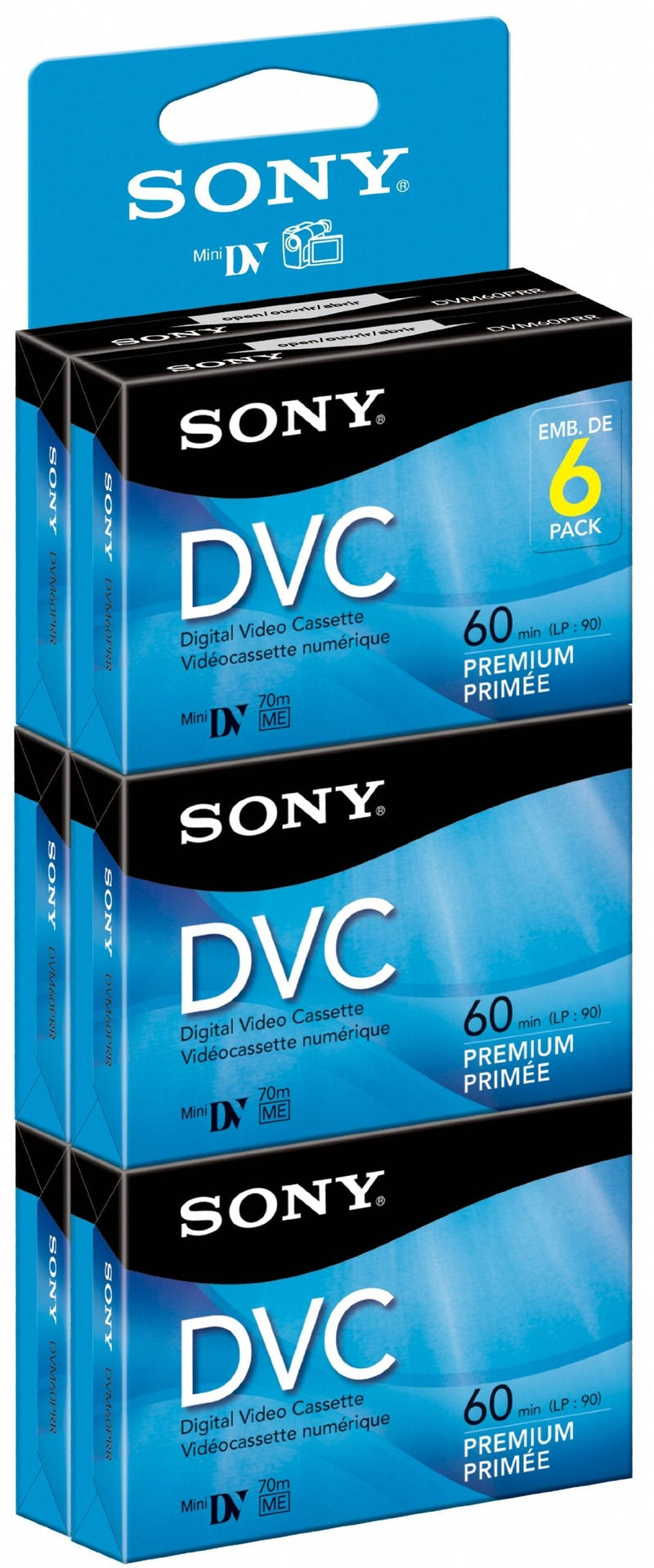[Australia - AusPower] - Sony DVM60PRR/6C 6-Pack 60-Minute Premium DVC with Hangtab 