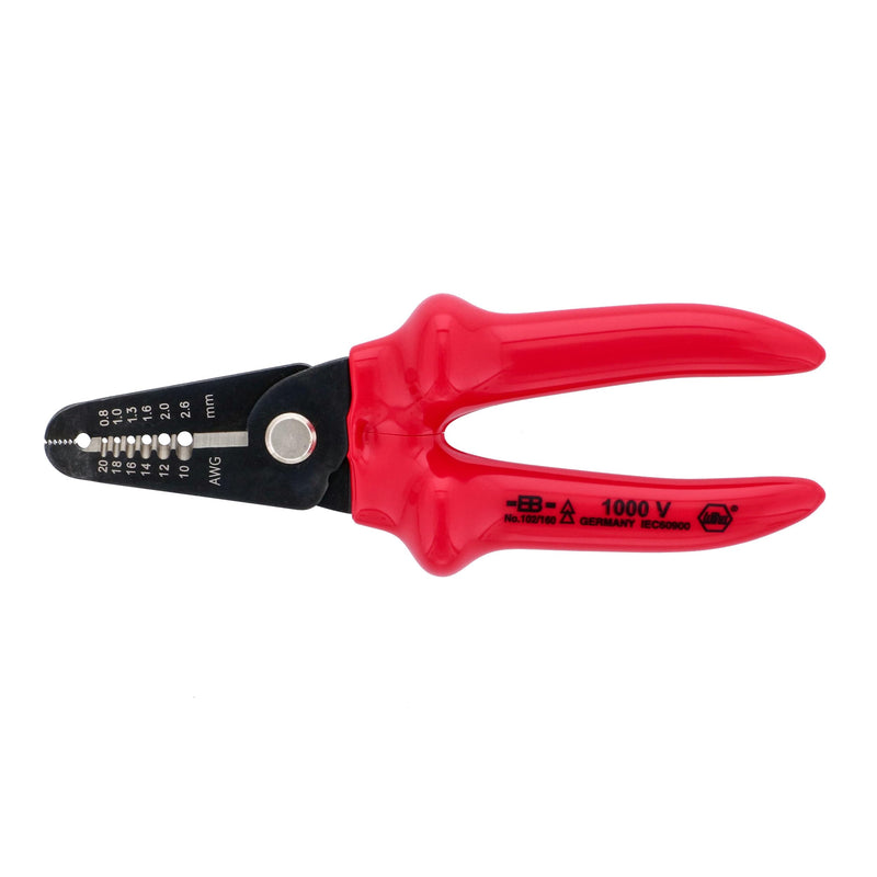 Wiha 10250 Insulated Stripping Pliers, 10–20 AWG, Multi, One Size