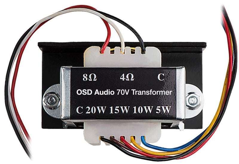 [Australia - AusPower] - OSD Audio 70V Commercial (20W, 15W, 10W, 5W) Premium Distribution Line Transformer SP70 1-Pack Indoor 