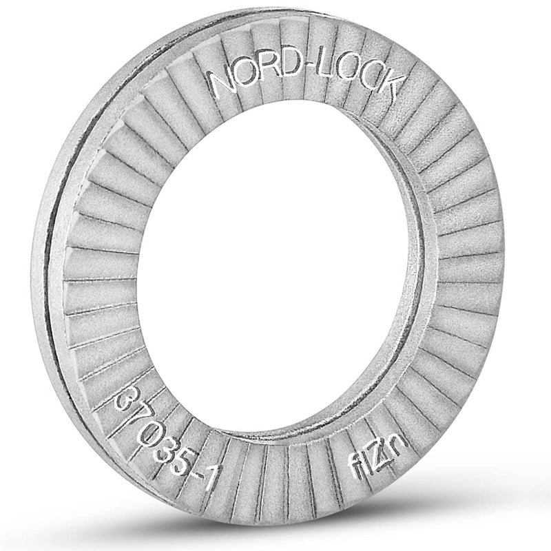 Nord-Lock Wedge Locking Washers - Steel (Delta Protekt) Washer with Zinc Flake Coating, Vibration Resistant Safety Washers for M10 Bolts - 20 Pairs