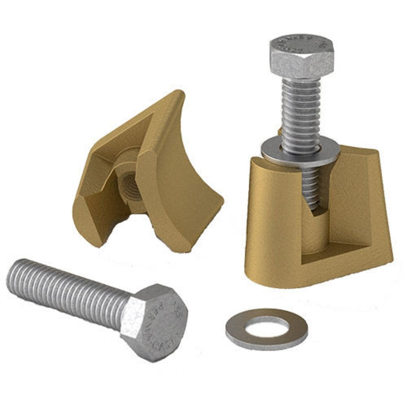 [Australia - AusPower] - Perma-Cast PW4C 4" Wedge Hanover style Anchors Bronze with Bolt PW-4C 