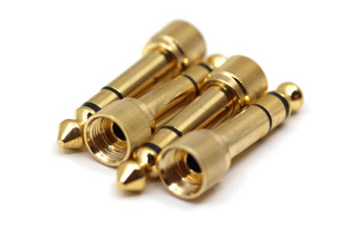 [Australia - AusPower] - VinnysGear 3.5mm to 1/4 Screw On Stereo Adapters for Headphones (4pc Studio Pack) 