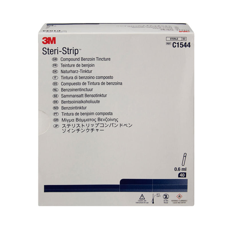 [Australia - AusPower] - 3M™ Steri-Strip™ Compound Benzoin Tincture C1544, 2/3 cc vial, 40 Packs/Carton, 4 Cartons/Case 