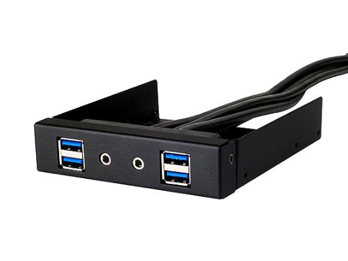 [Australia - AusPower] - Silverstone Tek Aluminum 3.5-Inch Drive Bay with USB 3.0X4 and HD Audio Ports (FP32B-E) 