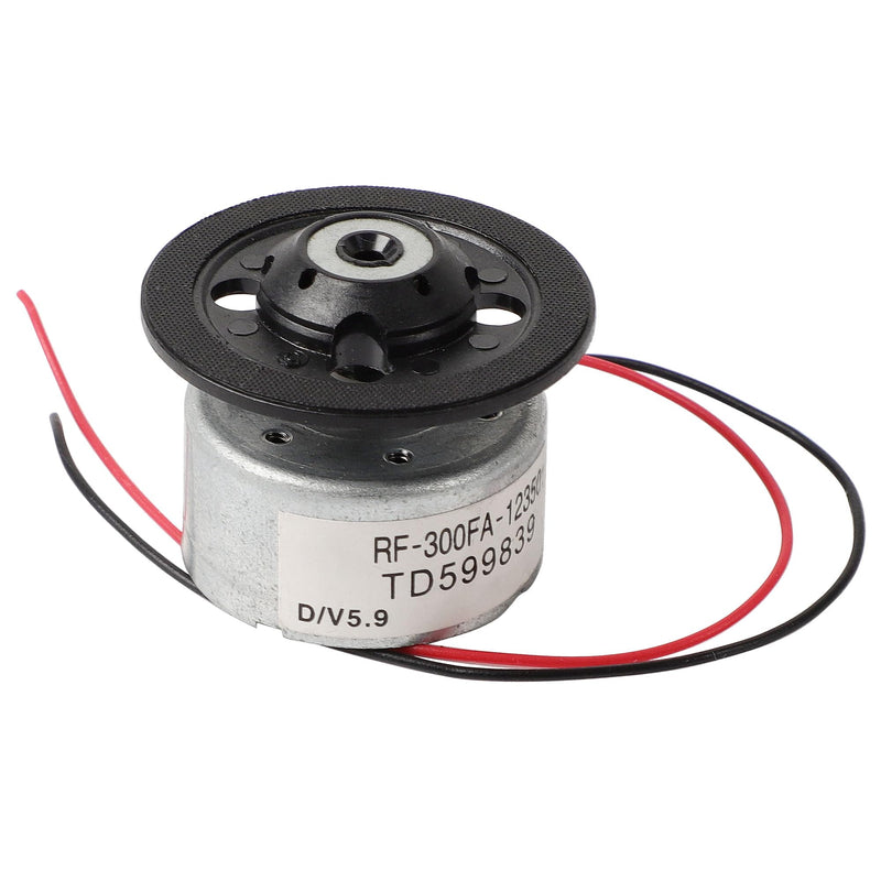 [Australia - AusPower] - uxcell Metal RF-300FA-12350 DC 5.9V Spindle DVD Micro Motor, 2.4 x 1.2cm for DVD CD Player, 1 Pcs Silver Black 