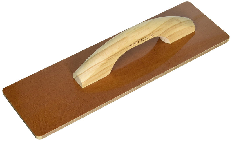 Kraft Tool CF531 Square End Laminated Canvas Float with Wood Handle, 16 x 5-Inch