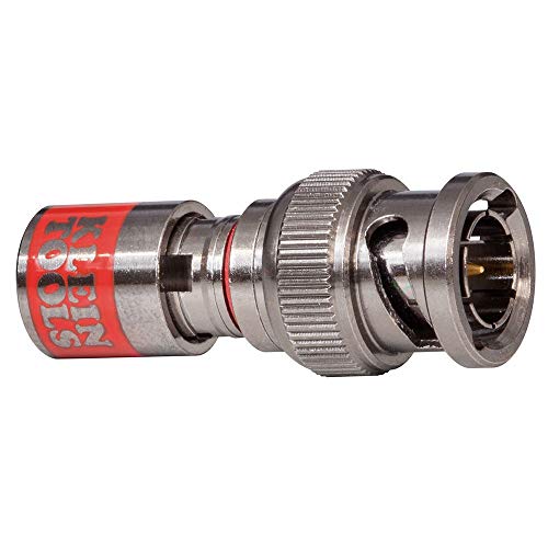 Klein Tools VDV813-616 universal BNC compression connectors with sleeve technology, 10-pack