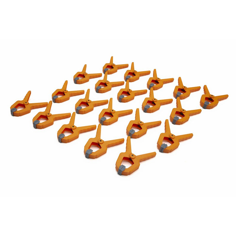 [Australia - AusPower] - Bora 1-Inch Mini Spring Clamp, 20-pack, 540520. Give yourself an extra hand with these tough polymer mini spring clamps 25mm 