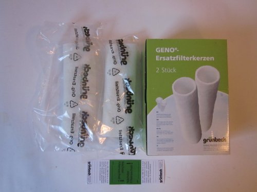 Grünbeck Replacement Filter for Boxer KD Water Filter Pack of 2 (80 µm without Protective Bell) *** (Filter Sleeve Fleece Filter Fine Filter House Water Filter Candle Filter Replacement Candle Filter)