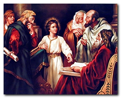 Impact Posters Gallery Wall Decor Young Christ with Elders Religion & Spirituality Art Print Poster (16x20)