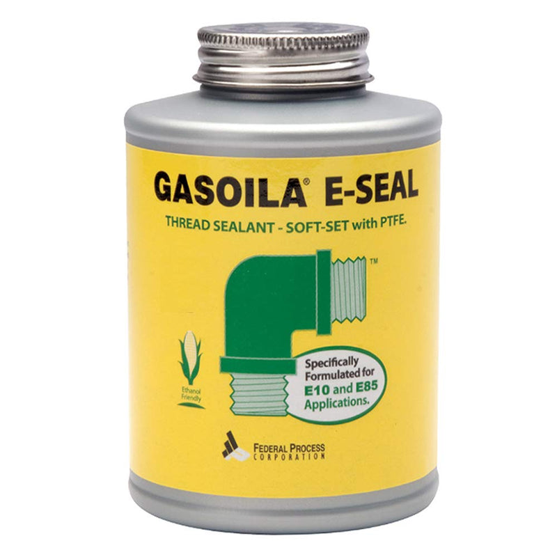 [Australia - AusPower] - Gasoila - GE04 E-Seal Pipe Thread Sealant with PTFE Paste, Non-Hardening, -100 to 600 Degree F, 1/4 Pint Brush 