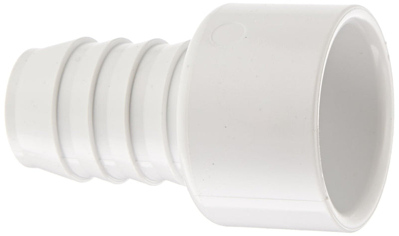 [Australia - AusPower] - Spears 474 Series PVC Pipe Fitting, Adapter, Schedule 40, White, 1"Barbed x 1" Socket 1 Inch 