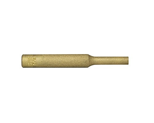 Mayhew Pro 25708 5/16-inch knurled brass pin punch, SAE tool close-up