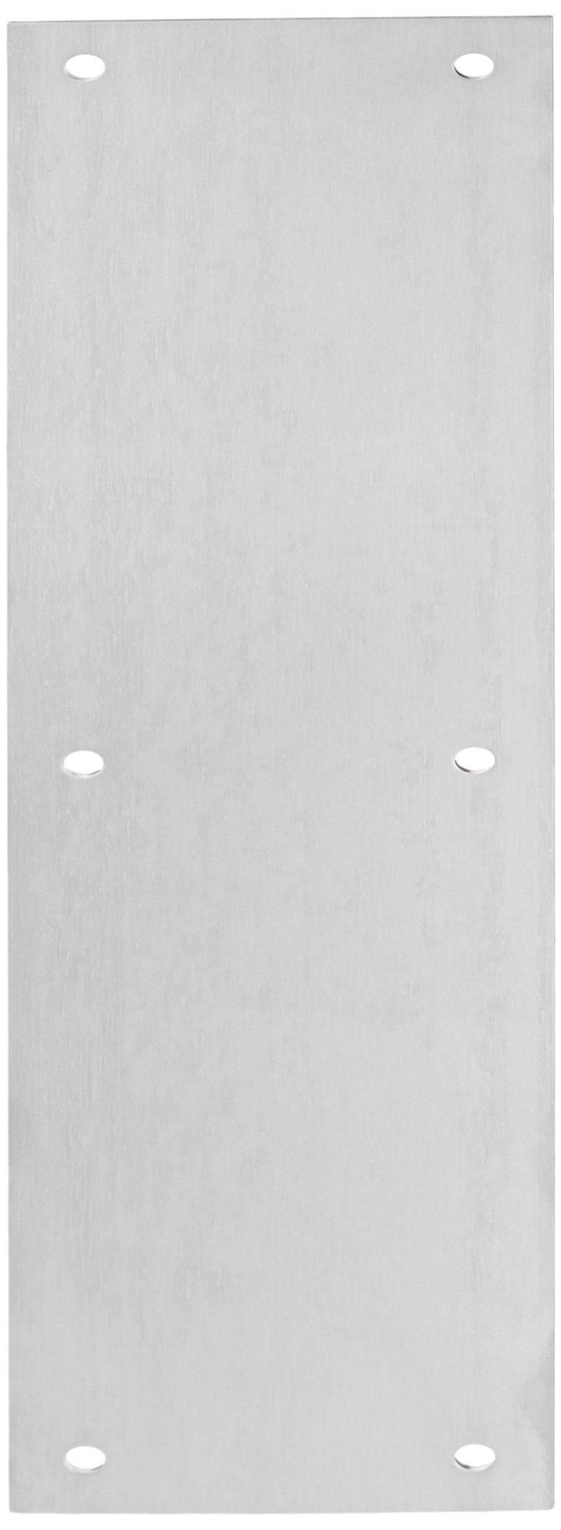 Rockwood 70B.32D Stainless Steel Standard Push Plate, Four Beveled Edges, 15" Height x 3-1/2" Width x 0.050" Thick, Satin Finish