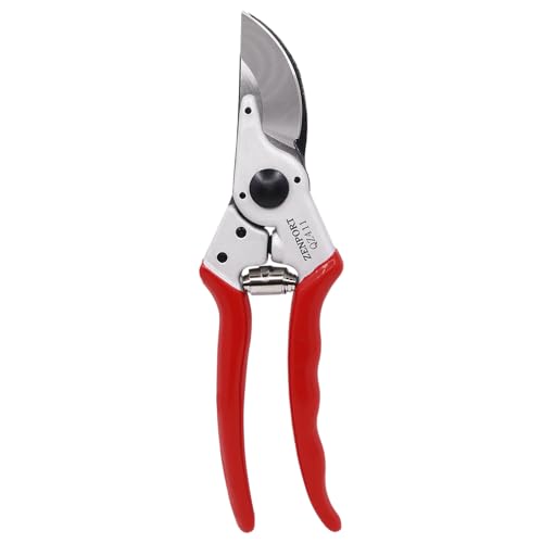 Zenport QZ411 narrow head professional pruner scissors with 1-inch cut and 8.25-inch length