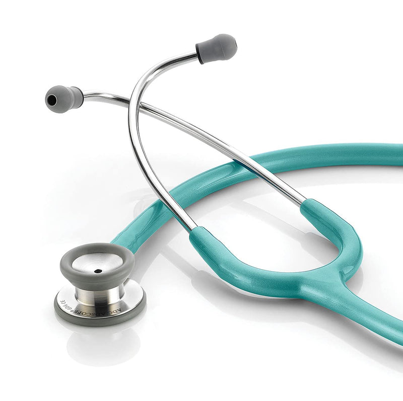 ADC Adscope 604 Pediatric Clinician Stethoscope, 30.5 inch Length, Metallic Caribbean