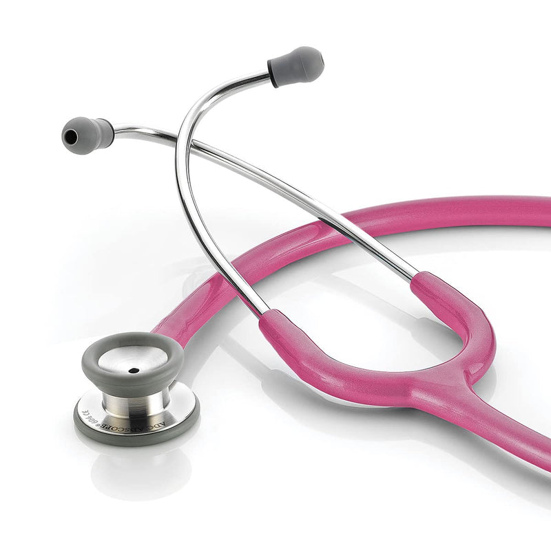 [Australia - AusPower] - ADC Adscope 604 Pediatric Clinician Stethoscope, 30.5 inch Length, Metallic Raspberry 